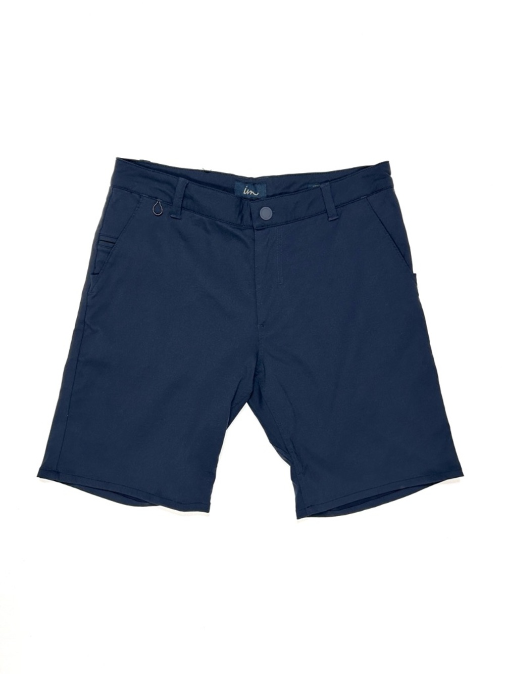 Imperial‎ Motion Short Men’s 32 Dark Blue Belt Loops Zip Fly 2 Way Stretch